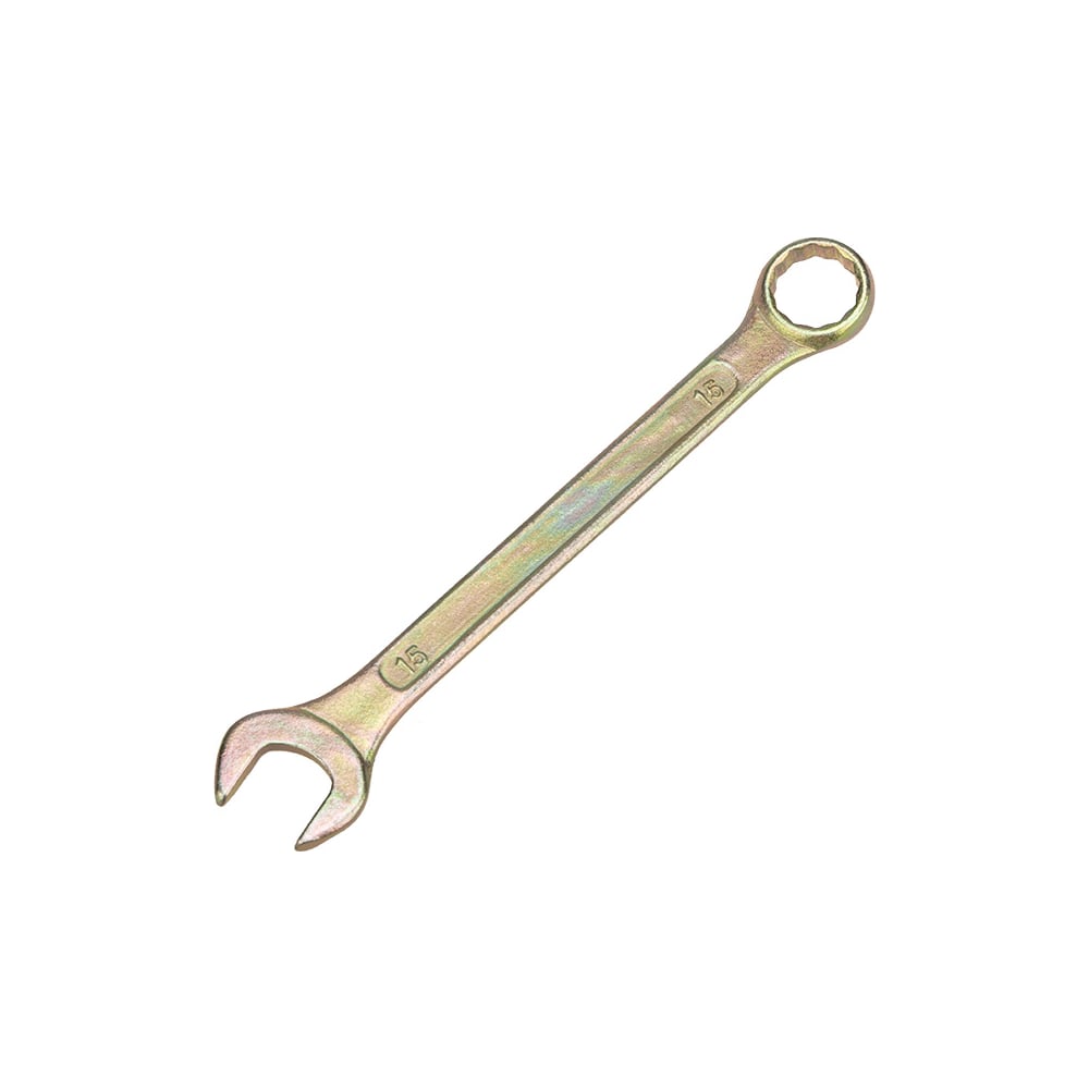 Гаечный комбинированный ключ rexant 15 мм 12-5810-2 - фото 1