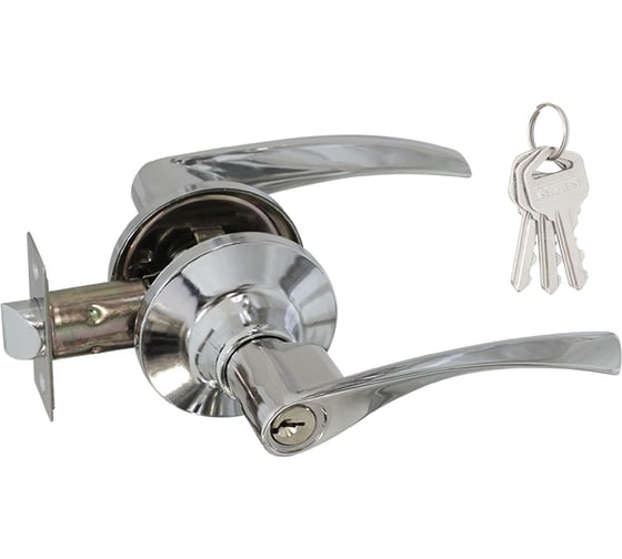 Изображение товара Межкомнатная защелка ISPARUS ISP ЗВ2-01 хром, ключ/фикс. 16773