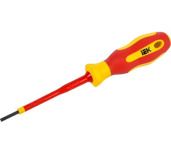 Изображение товара Отвертка IEK Arma2l 5 диэлектрическая sl2,5x75 т2 A2L5-SC30-T2-SL-25-075