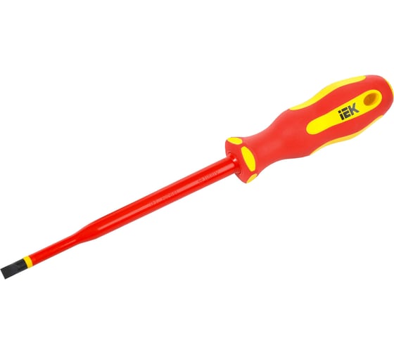 Изображение товара Отвертка IEK Arma2l 5 диэлектрическая slim sl6,5x150 т2 A2L5-SC31-T2-SL-65-150