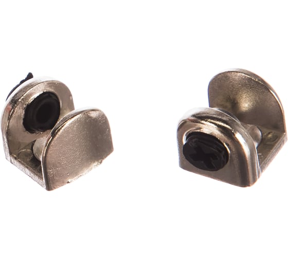 Изображение товара Стеклодержатель П обр. на шурупе Tech-Krep/Zitar никель 2 шт 127532