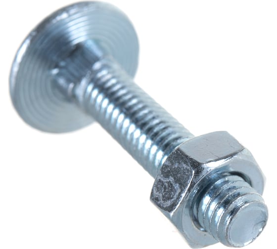 Изображение товара Болт Tech-Krep/Zitar DIN603 мебельный оцинк. М6х30 с гайкой 10 шт 108761