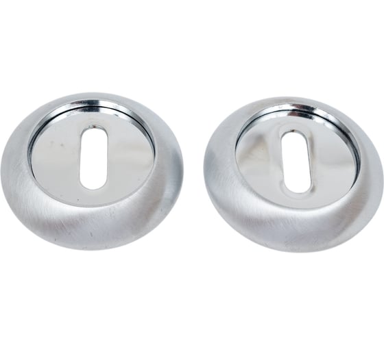 Изображение товара Накладка под сувальдный ключ Ренц хром мат - хром блест. INOB 08 SC/CP