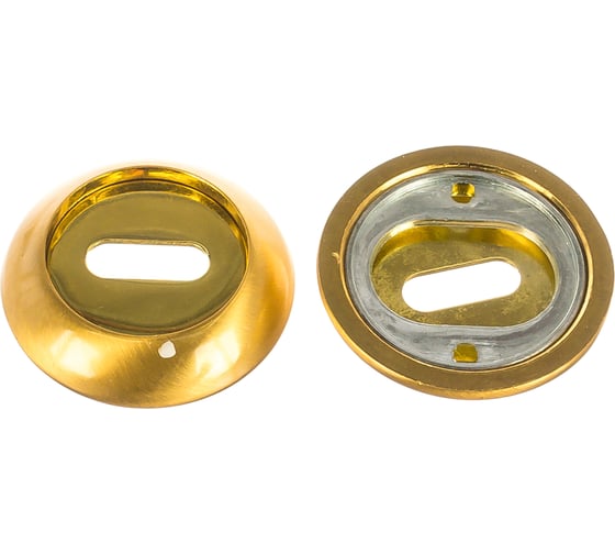 Изображение товара Накладка под сувальдный ключ Ренц латунь мат - латунь блест. INOB 08 SG/GP