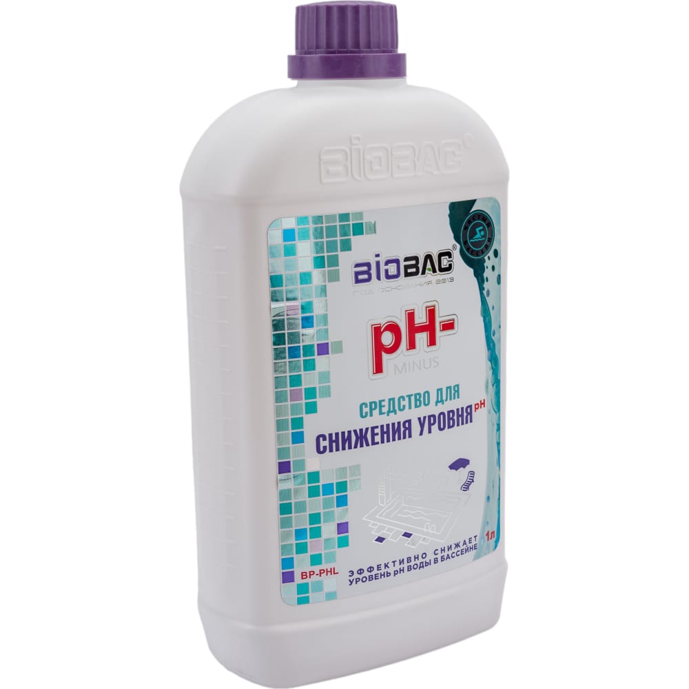 Жидкий средство для понижения уровня кислотности БиоБак солянокислый средство для понижения уровня ph kenaz