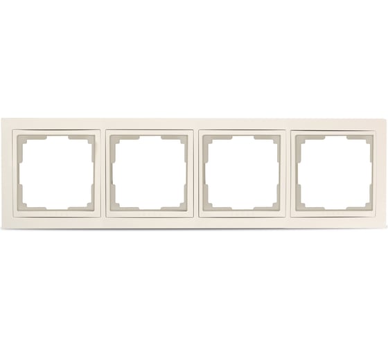 Изображение товара Рамка Smartbuy 4-местная пластик бежевая Нептун SBE-05i-Plastic-FR-4