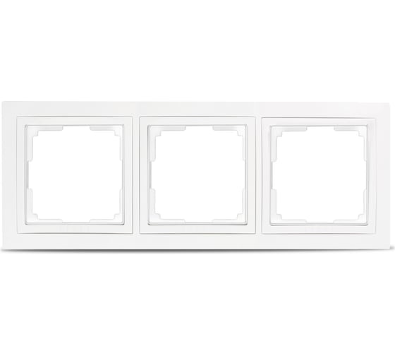 Изображение товара Рамка Smartbuy 3-местная пластик белая Нептун SBE-05w-Plastic-FR-3