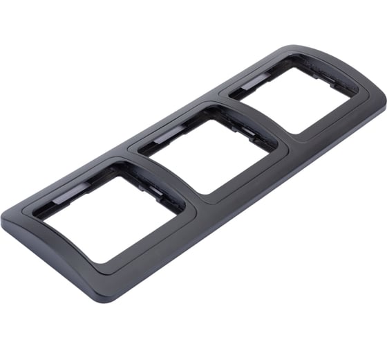 Изображение товара Рамка Smartbuy 3-местная горизонтальная черная Марс SBE-02b-00-FR-3