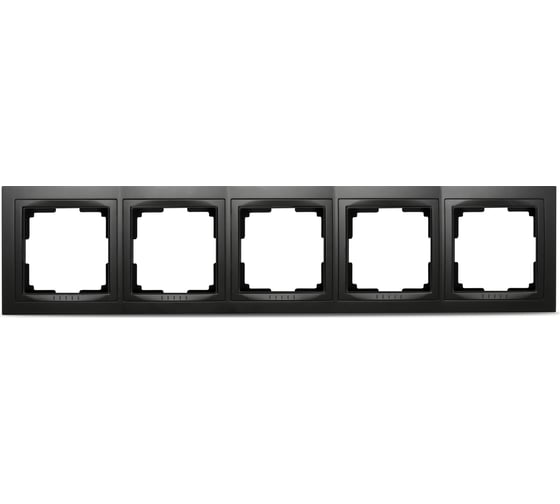 Изображение товара Рамка Smartbuy 5-местная пластик черная Нептун SBE-05b-Plastic-FR-5