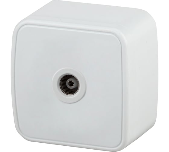 Изображение товара Розетка TV Intro 330101 одиночная, IP20, ОУ, Polo, белый Б0036101