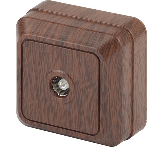 Изображение товара Розетка TV Intro 230110 одиночная, IP20, ОУ, Quadro, венге 240 Б0030127