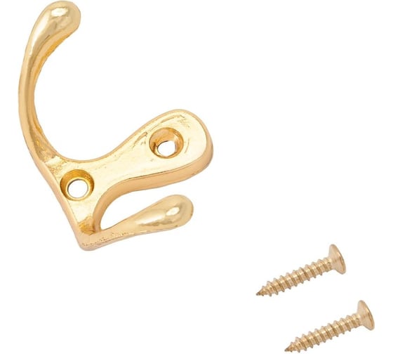 Изображение товара Крючок-вешалка СТАНДАРТ 002 GP золото ЕВРОПАКЕТ 10189