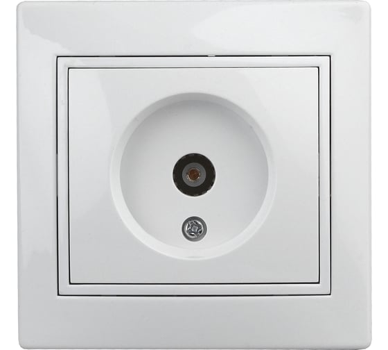 Изображение товара Розетка TV Intro Plano 1-301-01 одиночная, IP20, СУ, белый Б0027617