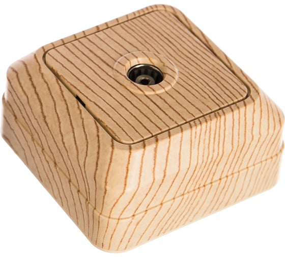 Изображение товара Розетка TV Intro 230111 одиночная, IP20, ОУ, Quadro, сосна 360 Б0027660