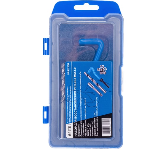 Изображение товара Набор для восстановления резьбы VERTUL M6х1.0 VR50725B