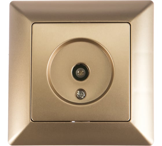 Изображение товара Розетка TV Intro 430104 одиночная, СУ, Solo, шампань Б0043371