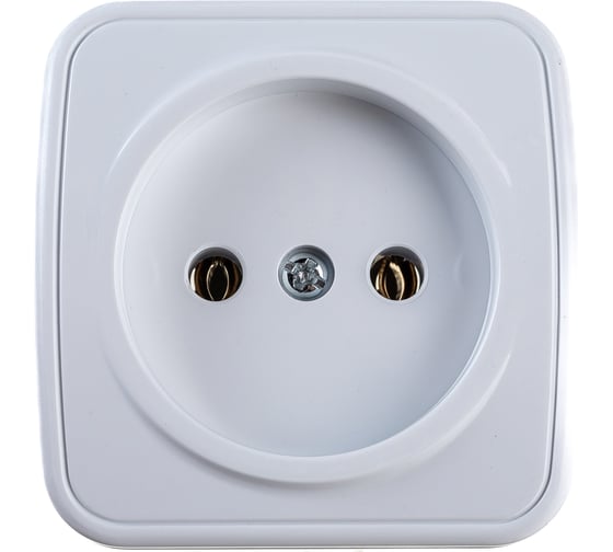 Изображение товара Розетка Intro 320101 2P, 16А, 250В, IP20, ОУ, Polo, белый Б0036097