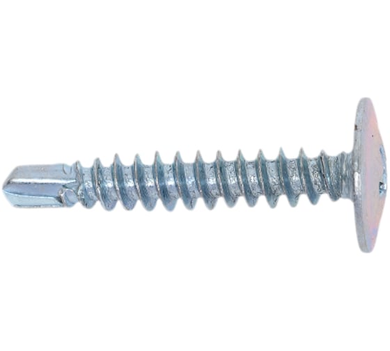 Изображение товара Саморез STEELREX полусфера с прессшайбой, сверло, цинк, 4,2x25 мм, 200 шт. 0115042025B400020032