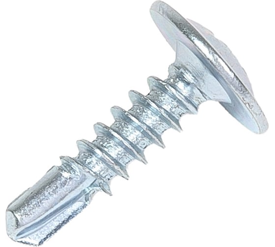 Изображение товара Саморез STEELREX полусфера с прессшайбой, сверло, цинк, 4,2x16 мм, 200 шт. 0115042016B500020064