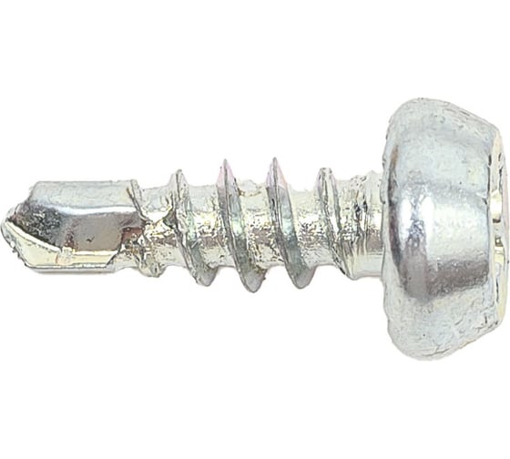 Изображение товара Саморез для крепления профилей STEELREX полуцилиндрическая головка, сверло, цинк, 3,8x11 мм, 400 шт. 0112038011B500040064