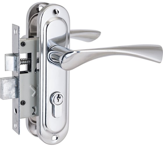 Изображение товара Врезной замок Стандарт с/руч 103/50 CP хром 4 845