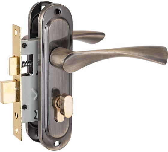 Изображение товара Врезной замок Стандарт с/руч 103/50B вертушка AB старая бронза 4 847