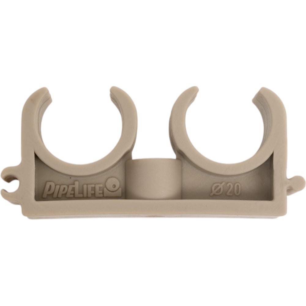 Двойная опора PIPELIFE INSTAPLAST 20 серый 3295410506