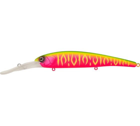 Изображение товара Воблер Strike Pro Минноу Hooligan Deep Diver 120, цвет: A230S Watermelon Mat Tiger EG-220L#A230S