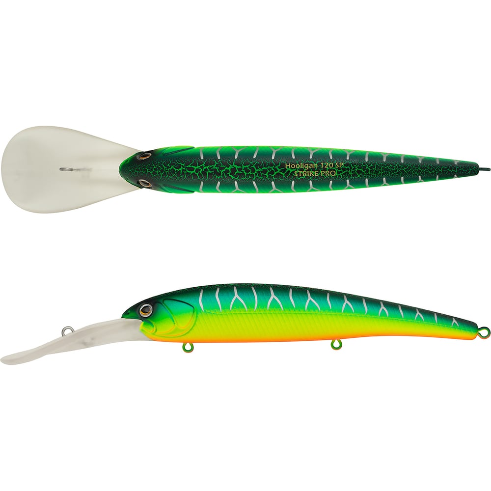 Изображение товара Воблер Strike Pro Минноу Hooligan Deep Diver 120 A223S-RP