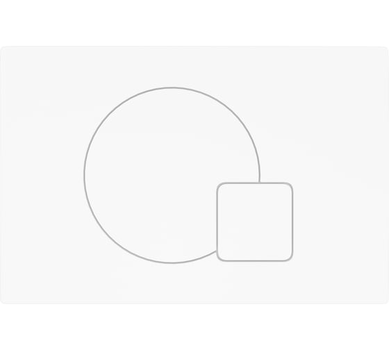 Изображение товара Клавиша смыва Teymi Ellie двойной смыв, белый матовый T70024WM ЦБ-00268263