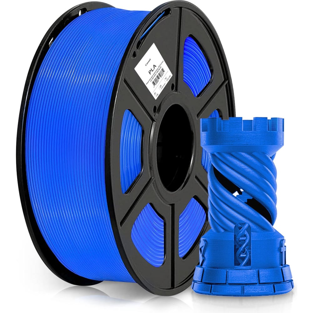 Изображение товара Пластик для принтера CACTUS 3D CS-3D-PLA-1KG-BLUE PLA, диаметр 1.75 мм, 1 кг, 1 цв. 1974200