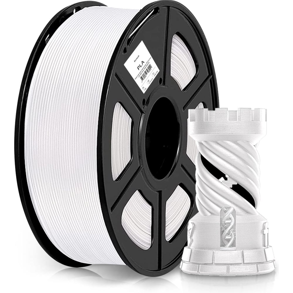 Изображение товара Пластик для принтера CACTUS 3D CS-3D-PLA-1KG-WHITE PLA, диаметр 1.75 мм, 1 кг, 1 цв. 1974211