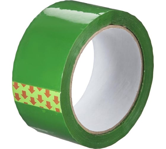 Изображение товара Клейкая лента ООО Комус 48 мм, 66 м, 45 мкм, зеленый, 6 шт. в упаковке 1747005