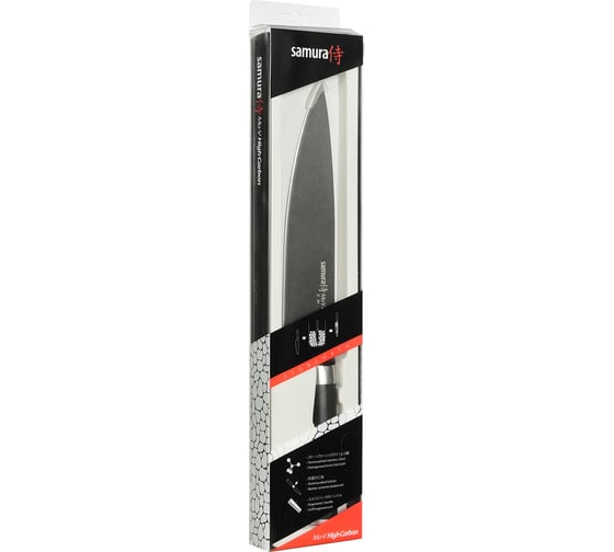 Изображение товара Кухонный Нож Шеф Samura Mo-V Stonewash 200 мм, G-10 SM-0085B/K