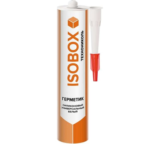 Изображение товара Герметик силиконовый универсальный Технониколь ISOBOX, белый, 260 мл TN859934