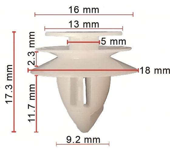 Изображение товара Клипса двери 10 шт AVERS GJ6A68AB1-10