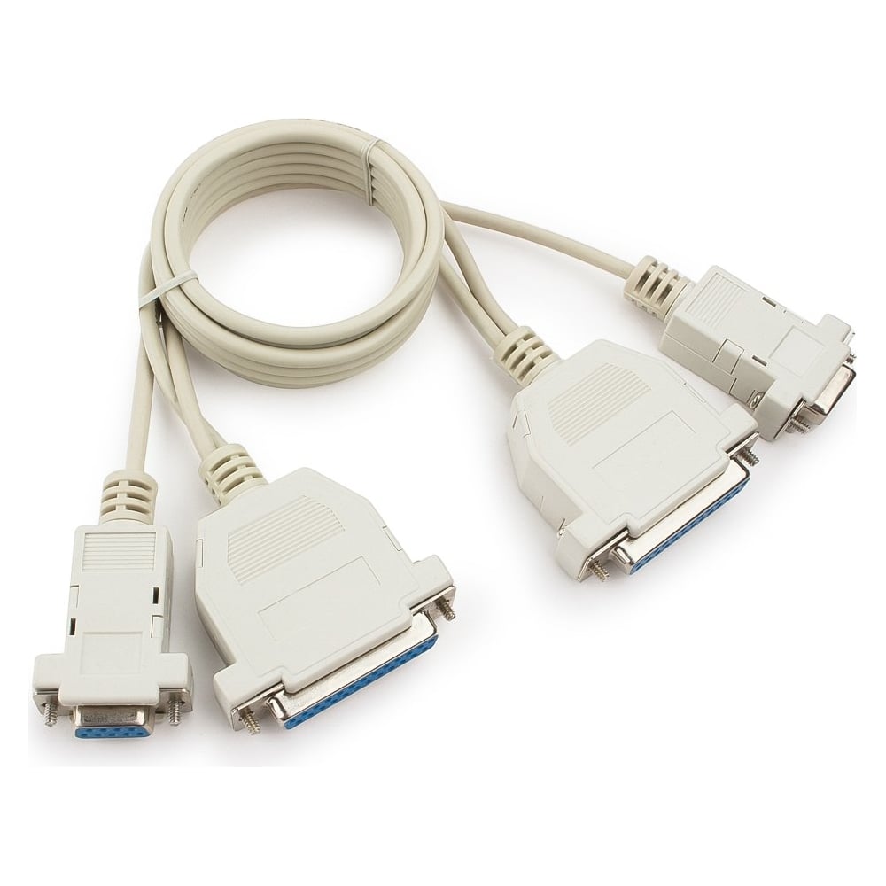 Изображение товара Кабель Cablexpert 0-модемный универсальный 1.8м с разъемами DB9F/DB25F модель 25f_9f