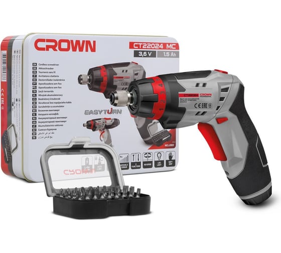 Изображение товара Аккумуляторный шуруповерт Crown CT22024 MC