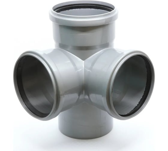 Изображение товара Крестовина для внутренней канализации Flextron 2-х плоскостная, 110x110x110x87.5 градусов 148040