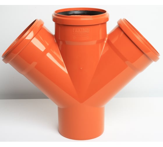Изображение товара Крестовина для наружной канализации Flextron d 110x110x110 мм, 45 градусов 145769