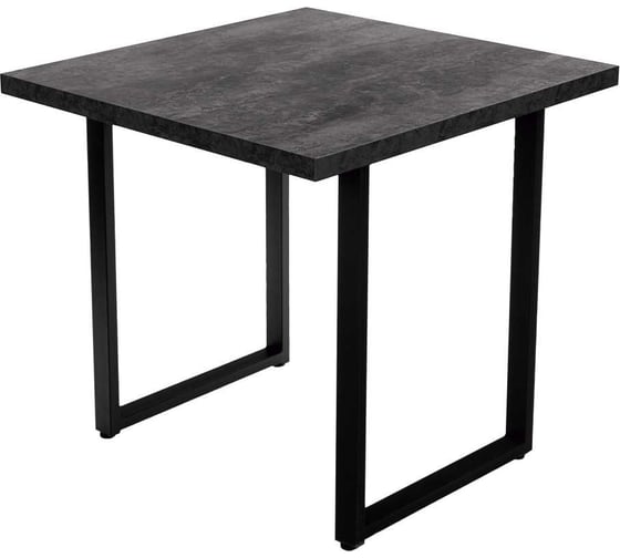 Изображение товара Обеденный стол Alternative п-образный, бетон темный, 9632 пч, 38 мм, 800x800x750, в 1 коробке 00000053854