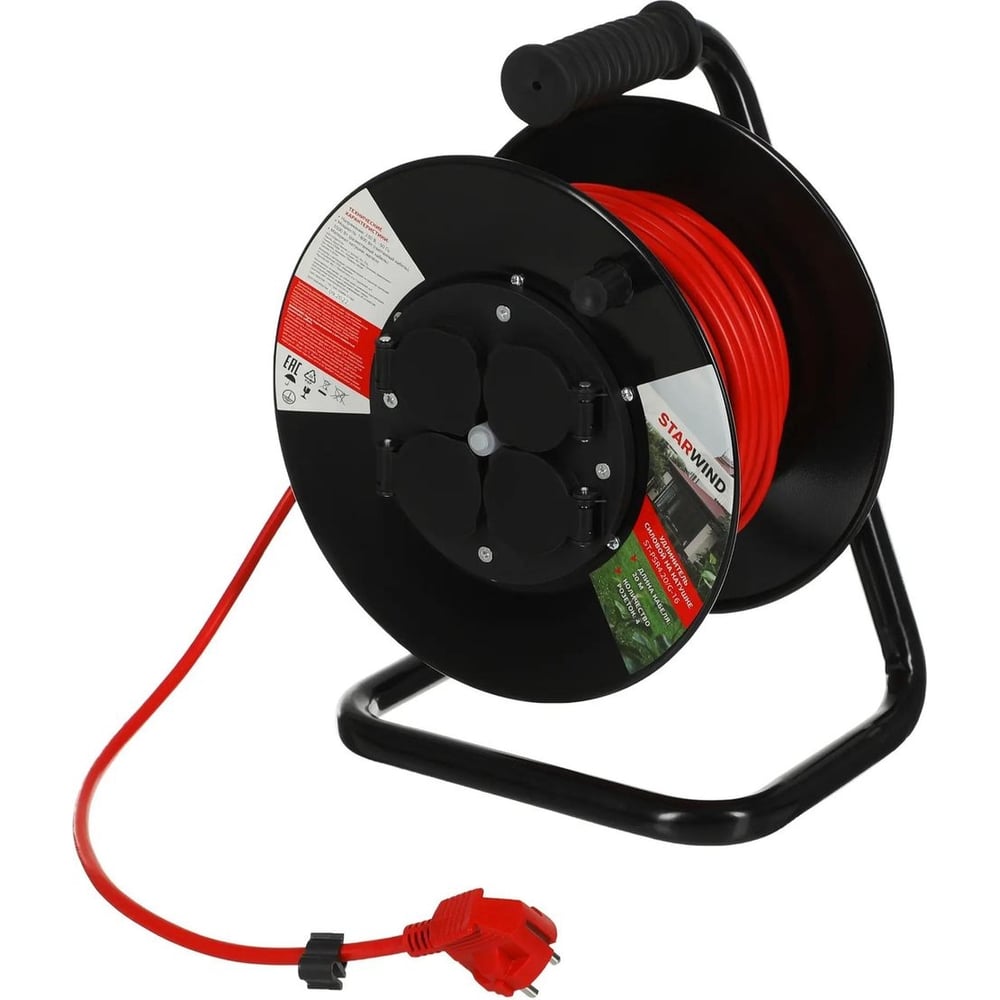 Изображение товара Силовой удлинитель STARWIND ST-PSR4.20/G-16 4 розетки 20м оранжевый