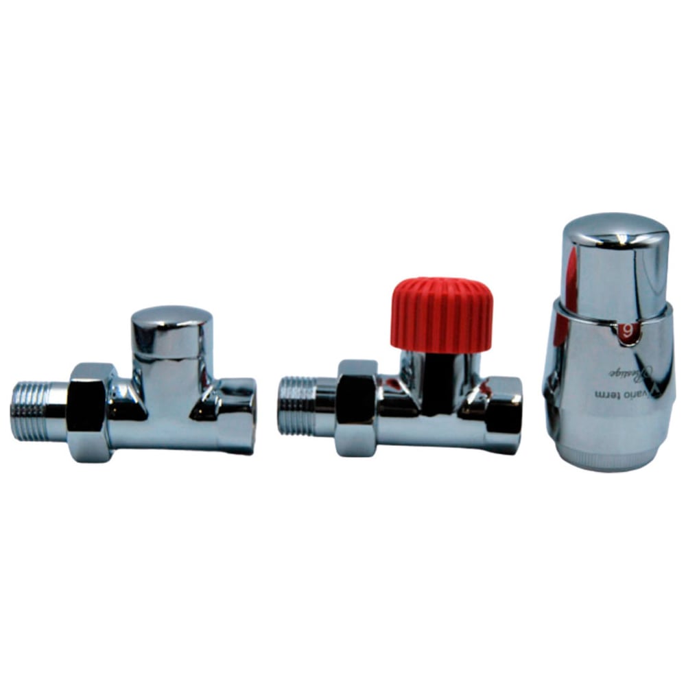 Изображение товара Комплект для прямого подключения с термоголовкой Vario Term Royal хромированный ROGS0202CFP