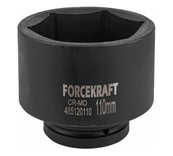 Изображение товара Головка ударная глубокая 1", 110 мм, 6-гранная Forcekraft FK-485120110(57127)