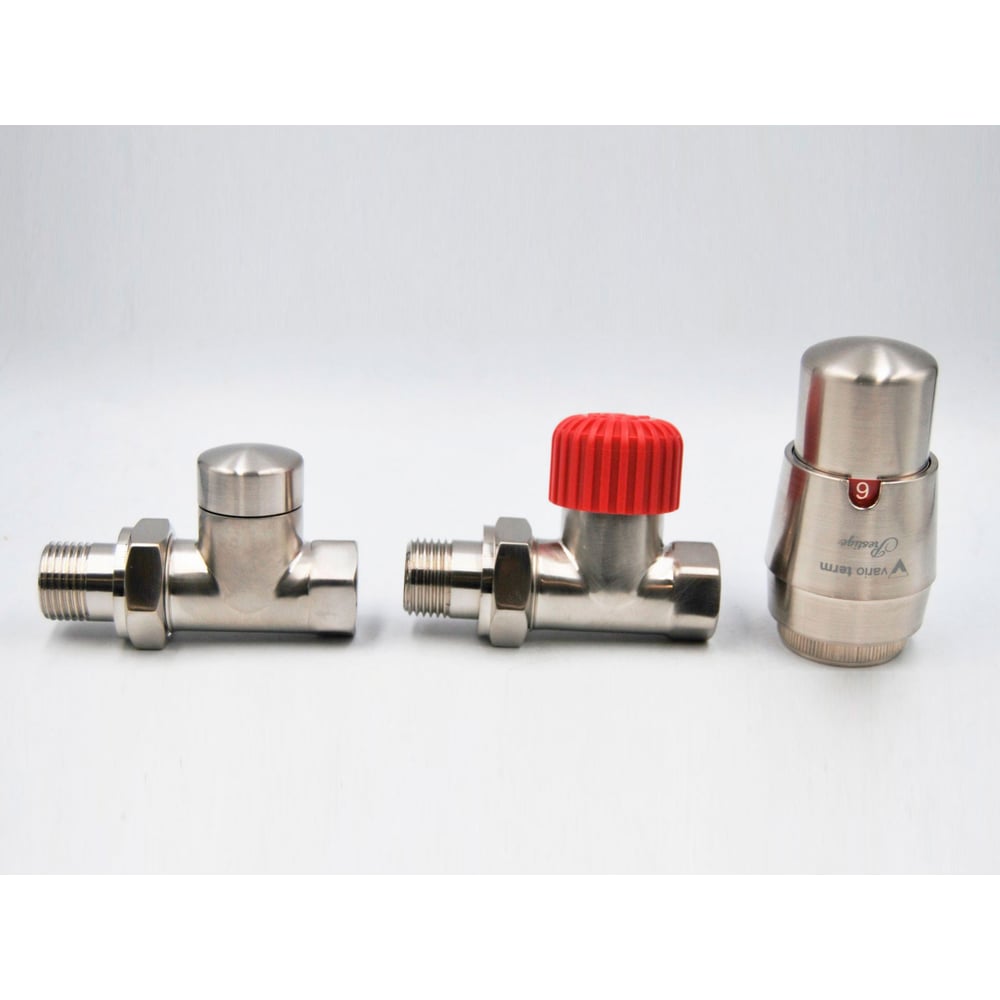 Изображение товара Комплект для прямого подключения с термоголовкой Vario Term Royal никель ROGS0208CFP