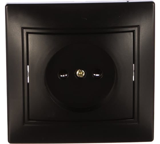 Изображение товара Розетка Intro 2P, 16А, 250В, IP20, СУ, Plano, антрацит Б0044566