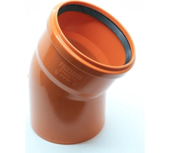 Изображение товара Отвод для наружной канализации Flextron d 110 мм, 30 градусов 138461