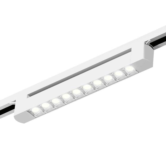 Изображение товара Трековый светодиодный светильник Wolta 20Вт, 4000К дневной свет, 1800лм, степень защиты IP40, поворотный, линейный, белый WTL-20W/04W