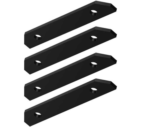 Изображение товара Комплект прямых соединителей для алюминиевого профиля Wolta WAP-WML-TR2/01B, 4 шт для прямого соединения шинопровода WAP-WML-A-01