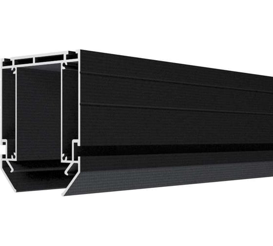 Изображение товара Профиль для накладного магнитного шинопровода Wolta WML-01B алюминиевый, длина 2 м. WAP-WML-TR2/01B